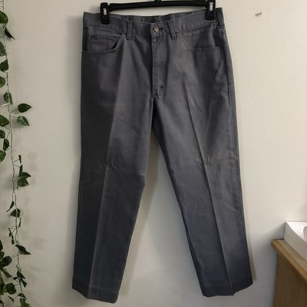 Vintage Lee Riders Jeans Mens 36x30 (33x28) Gray Denim Straight Leg USA Made